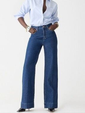 J. Crew Denim trouser in Fiorellas wash